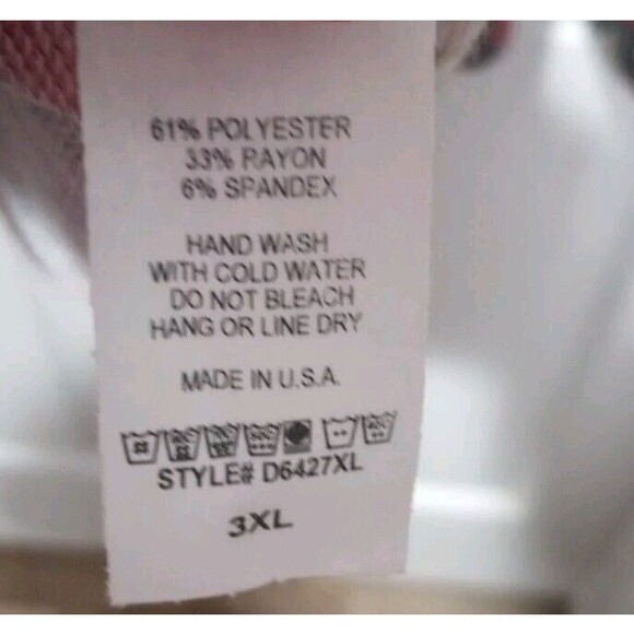 Acting Pro Woman Dress/Tunic Plus Size 3XL Gray Long Sleeve Floral Midi Boho - Picture 7 of 7